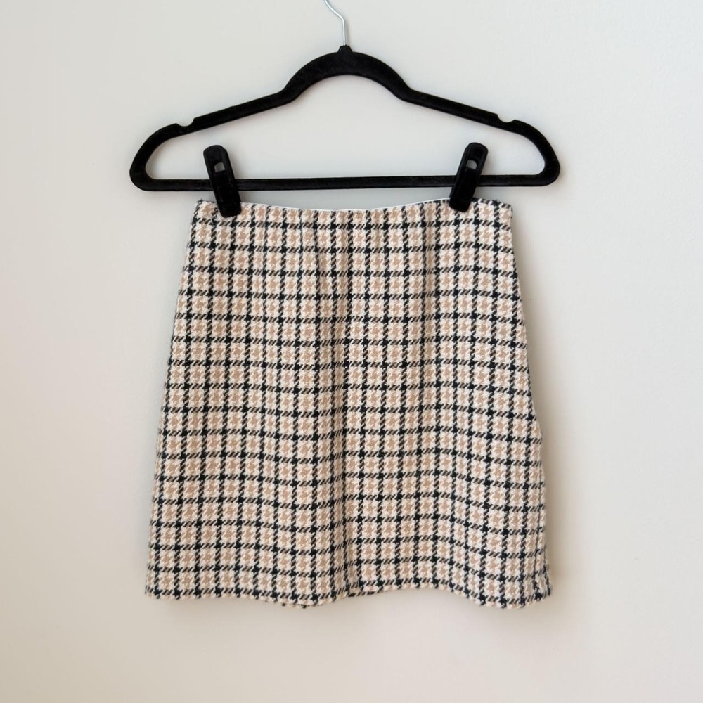 Preppy Houndstooth Plaid Academia Heritage Tweed Great Jones Skirt Small